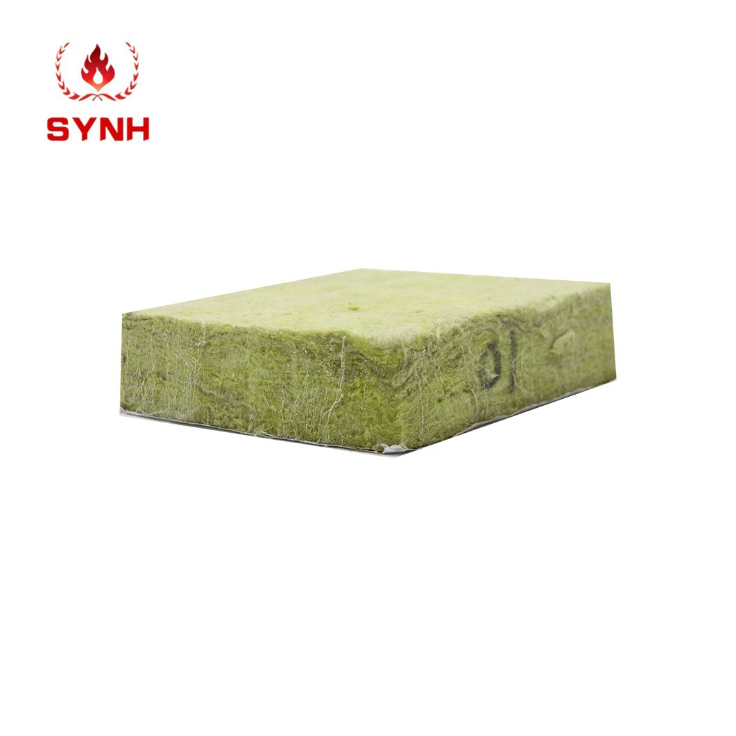 防火降噪保温材料质轻吸热单面普通铝箔岩棉板供多型号岩棉板现货